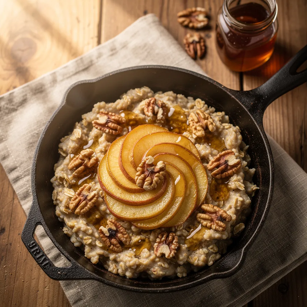 Apple Cinnamon Oatmeal Skillet - Breakfast recipe