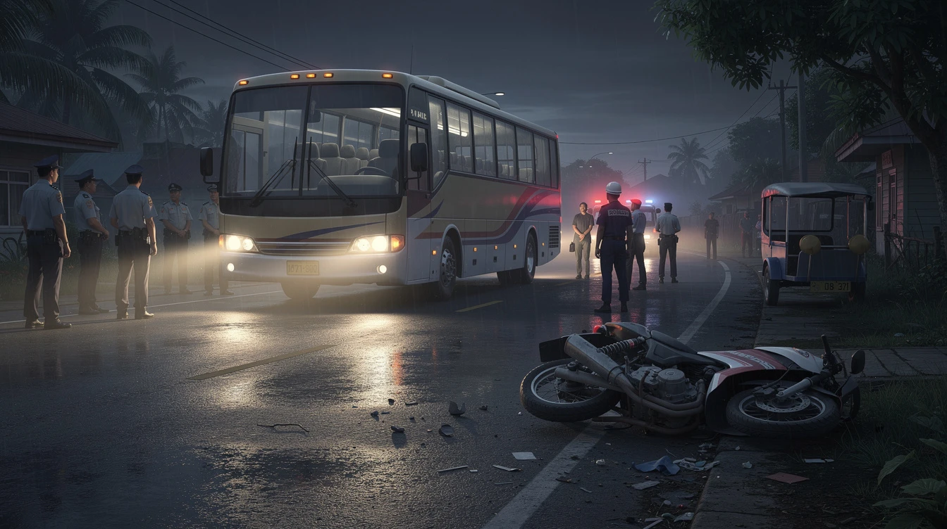 3 Minors Dead After Motorcycle-Bus Collision in Cadiz City