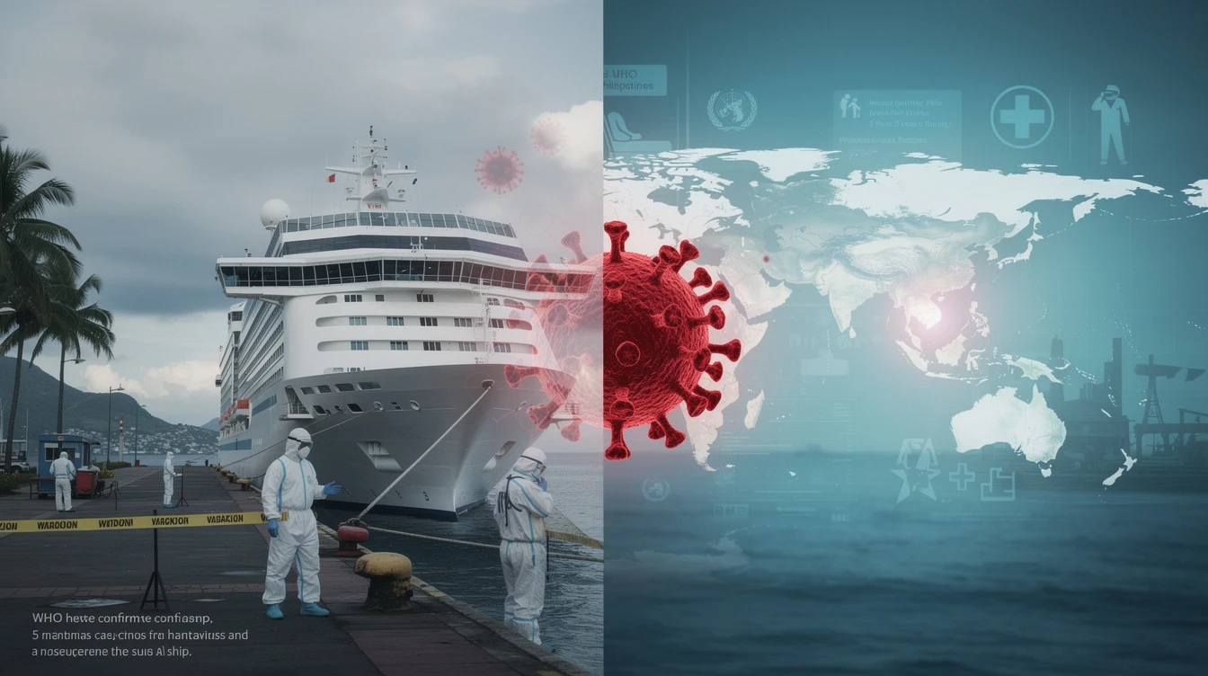 WHO confirms 5 hantavirus cases from cruise ship, 3 suspected