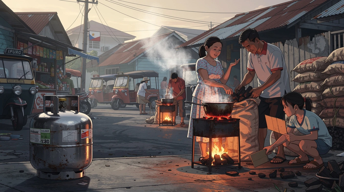 Amid Looming LPG Price Hike, Some Pinoys Switch to Charcoal