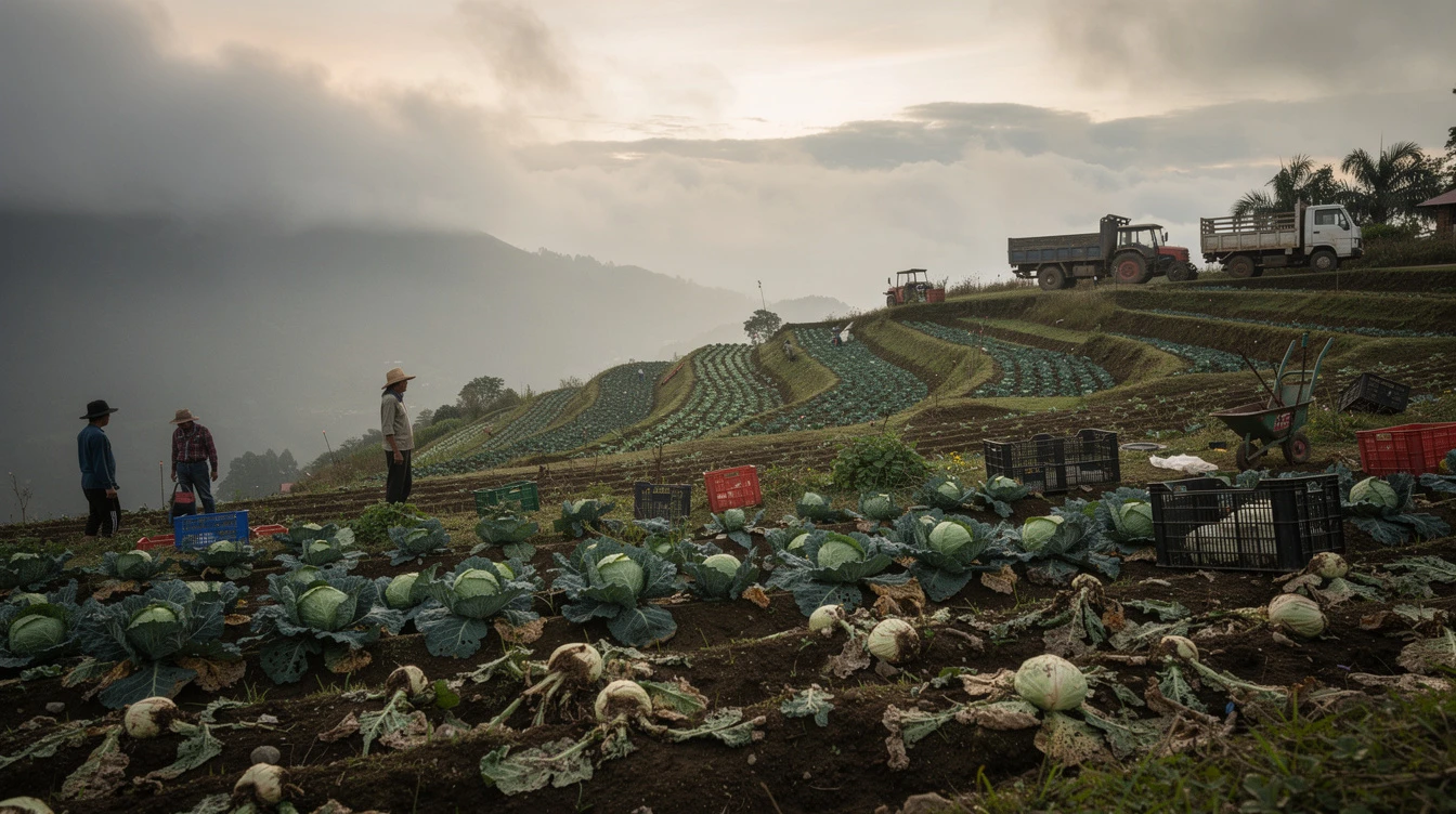 Benguet Farmers Let Crops Rot as Fuel Crisis Makes Harvesting Unprofitable