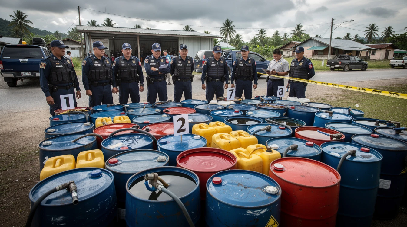 PNP-CIDG Seizes P700K in Illegal Petroleum Evidence in Misamis Occidental Crackdown