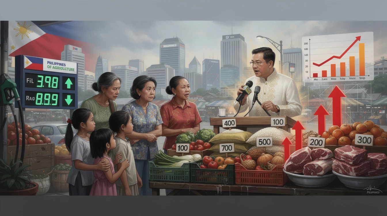 Philippines' DA Warns Oil Price Rollback Won't Bring Immediate Relief to Filipino Consumers' Food Bills