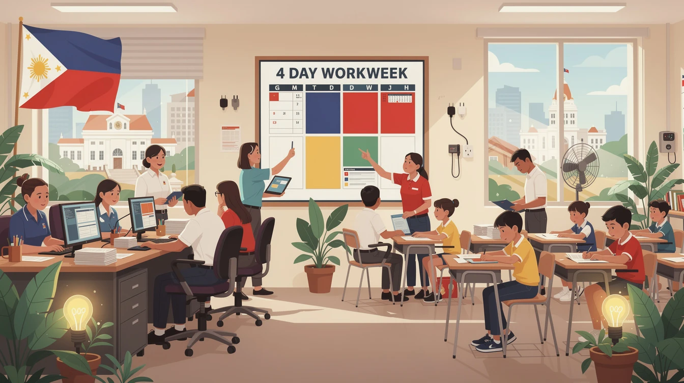 DepEd Shifts to 4-Day Onsite Workweek in Philippines to Conserve Energy