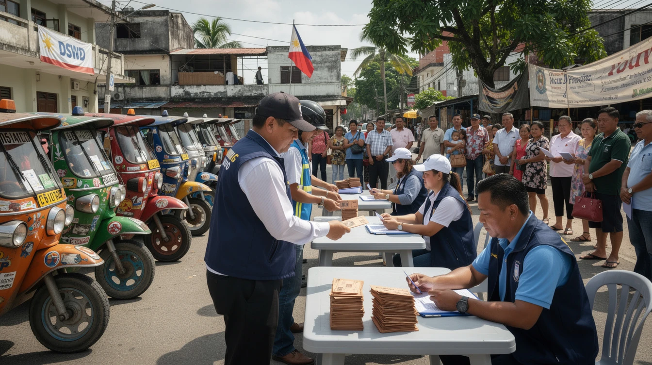 DSWD Distributes P105 Million Cash Aid to 21,000 Tricycle Drivers Nationwide