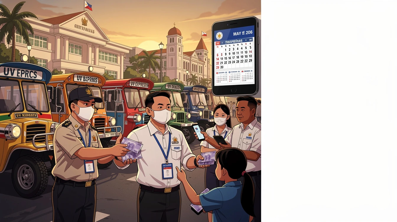 DSWD targets May 20, 2026 completion of cash aid for PUV drivers