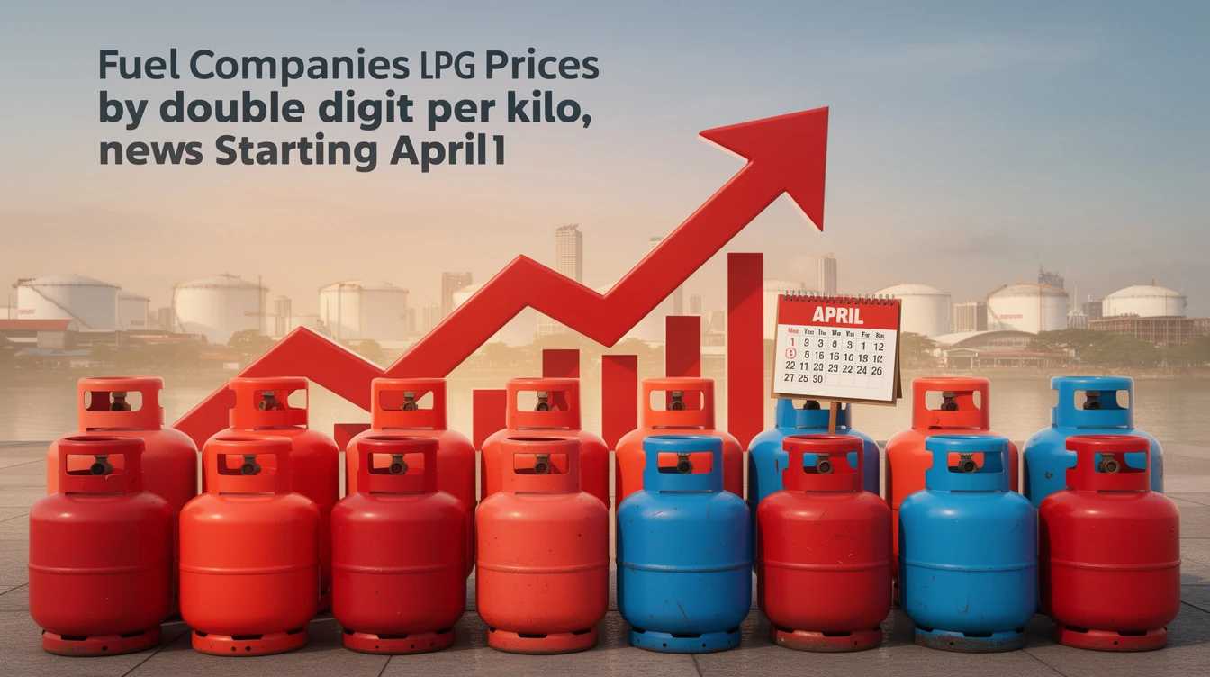 Fuel Companies Hike LPG Prices by Double Digits Per Kilo Starting April 1