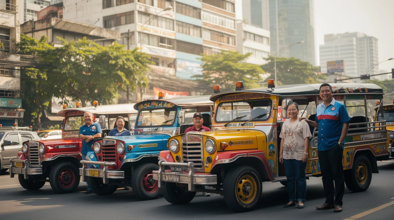 Philippine Jeepney Drivers Welcome Government Service Contracting Program