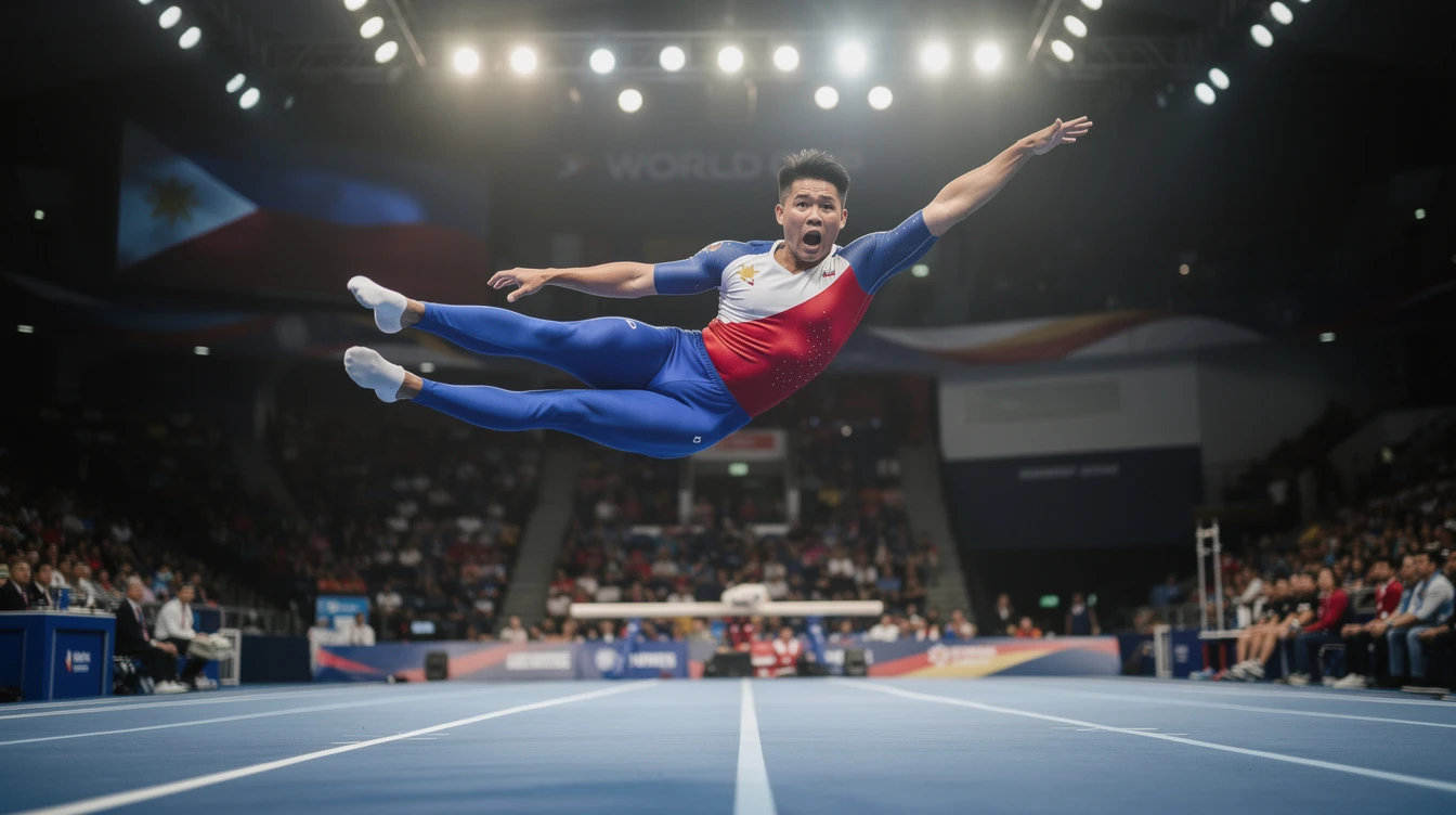 Karl Eldrew Yulo Advances to Floor Exercise Finals at Gymnastics World Cup, Boosts Philippine Olympic Hopes