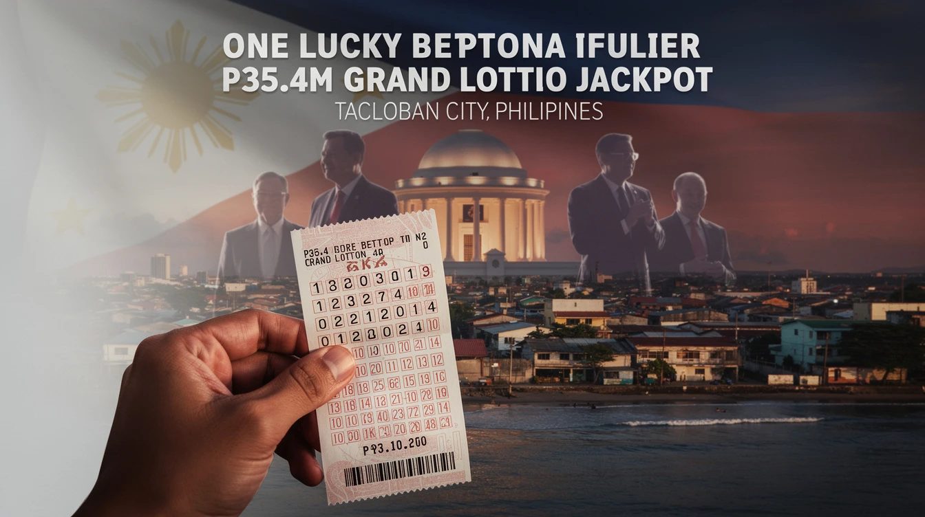 1 Lucky Bettor Wins P35.4M Grand Lotto Jackpot — Ticket Bought in Tacloban City