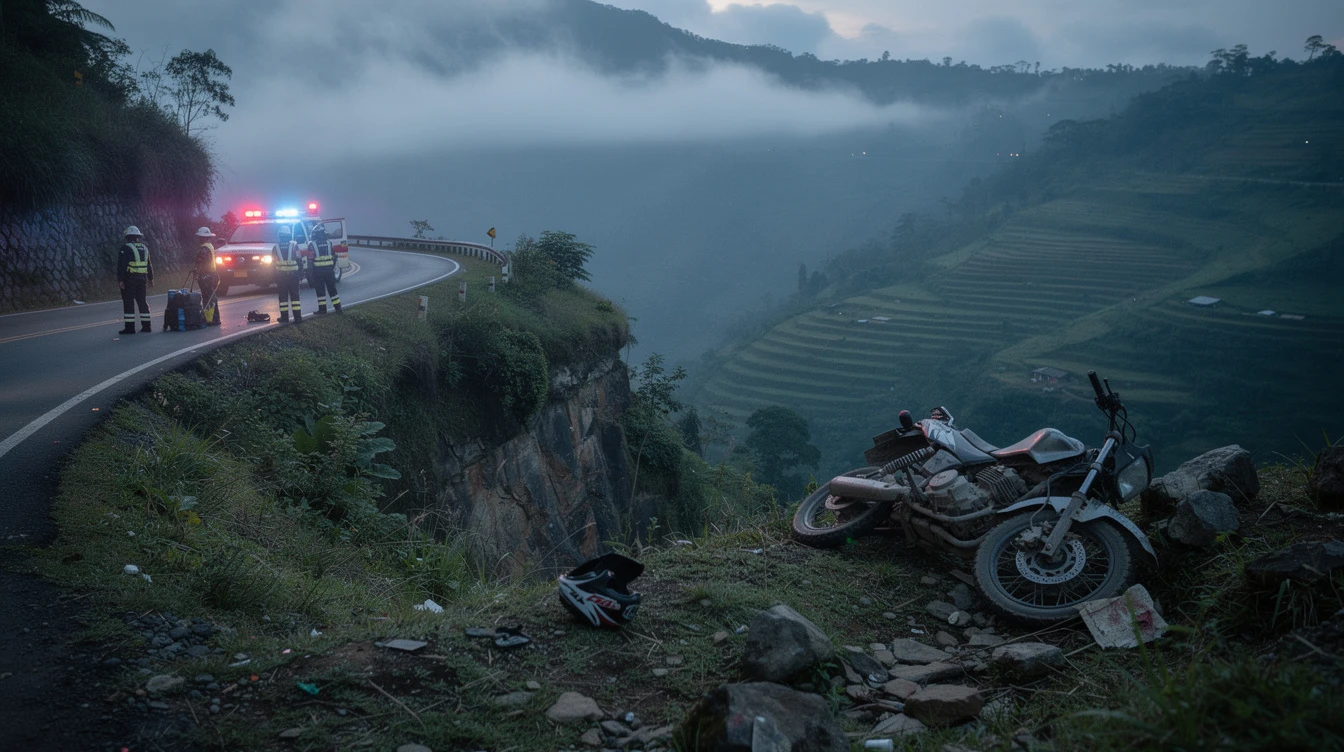 Motorcycle Rider Killed, Passenger Injured in Ifugao Ravine Accident