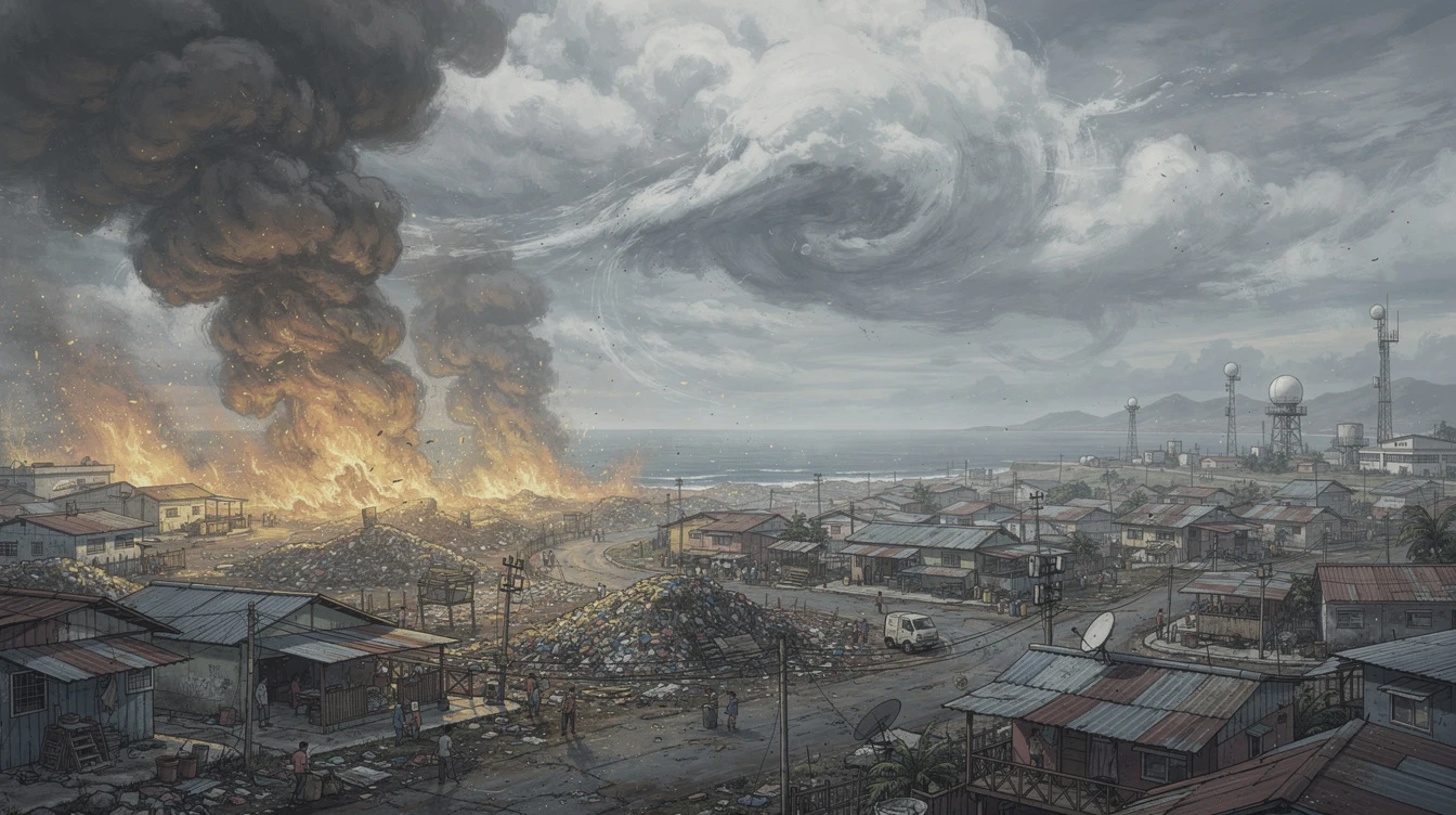 Navotas Landfill Fire Threatens Local Weather Patterns, Warns PAGASA