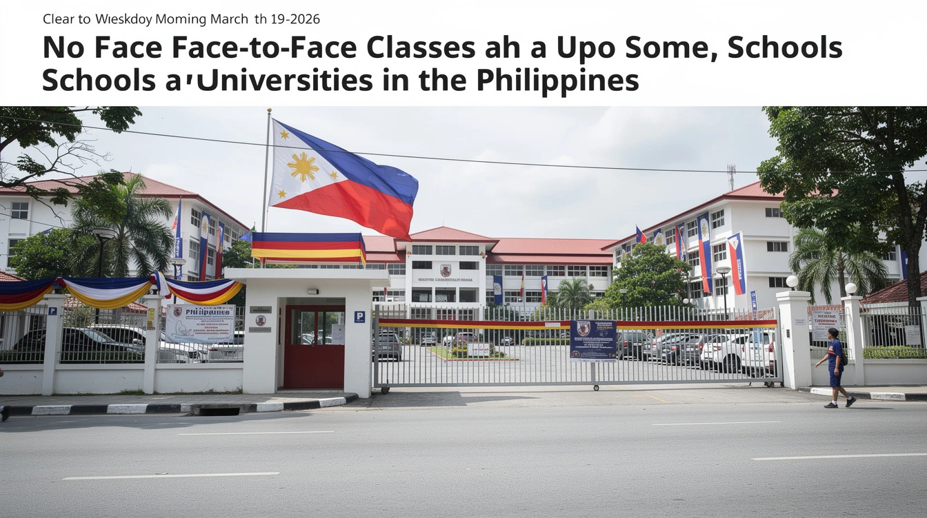 No Face-to-Face Classes in Some Schools, Universities on Thursday, March 19, 2026