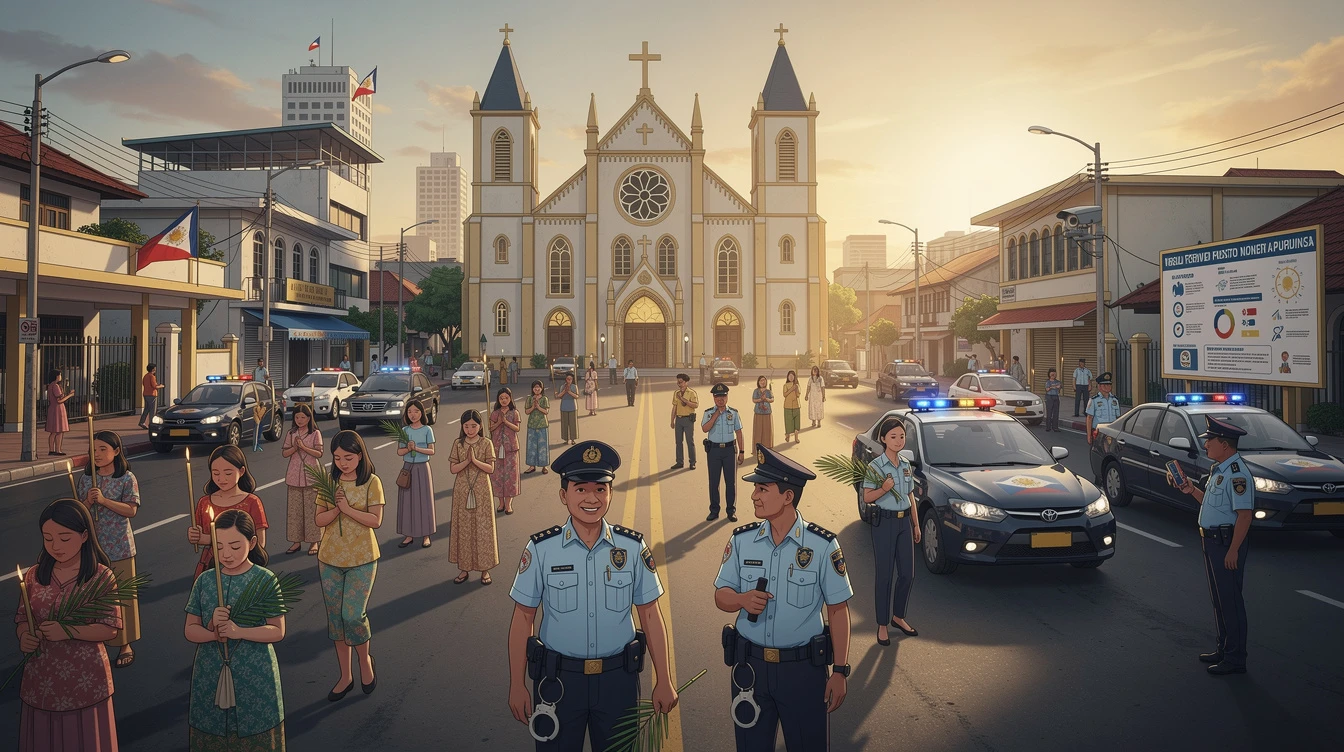 PNP Reports Peaceful Holy Week with 7.20% Crime Reduction