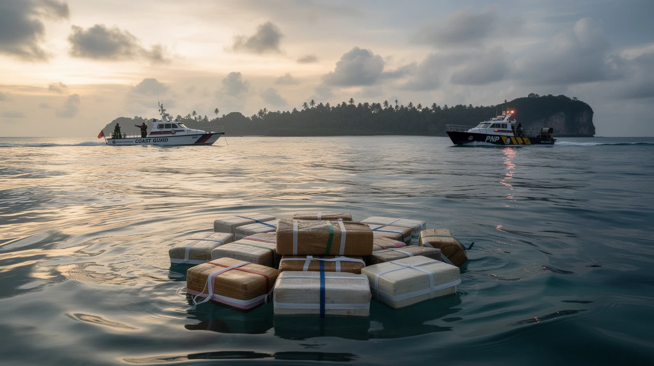 P20M Suspected Cocaine Found Floating Off Palawan Coast, PNP Says