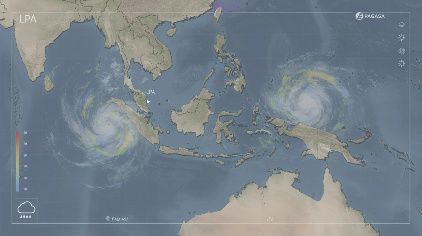 PAGASA Tracks 2 LPAs, Both Unlikely to Become Tropical Depression
