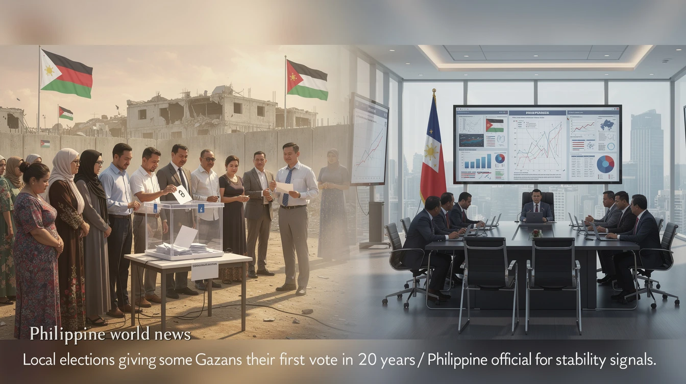 Palestinian Local Elections Give Some Gazans First Vote in 20 Years; Philippine Officials Watch for Stability Signals