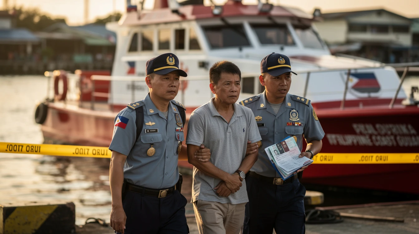 PCG Arrests 2 Chinese Nationals for Falsified Travel Documents in Zamboanga City