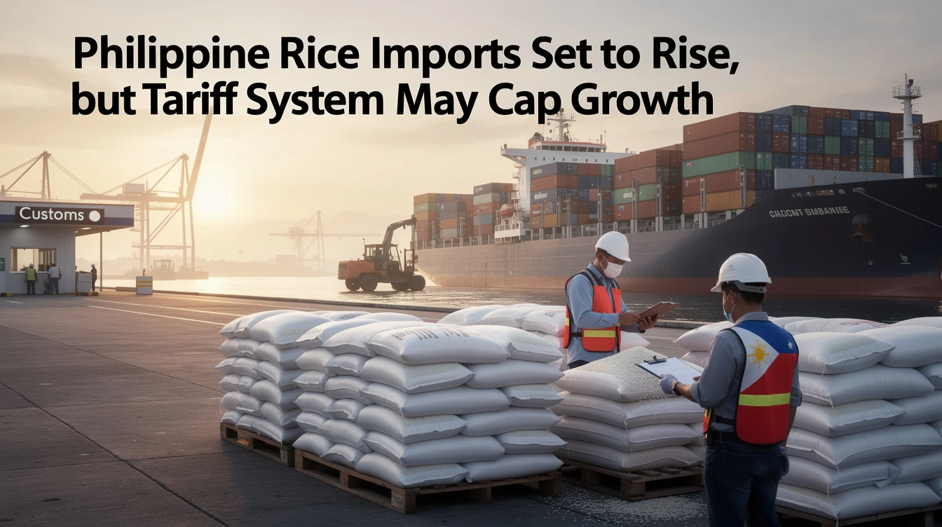 Philippine Rice Imports Set to Rise, but Tariff System May Cap Growth -- USDA Report
