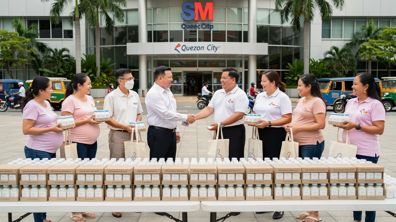 Quezon City and SM Group Distribute Over 5,000 Milk Products to Mothers, Pregnant Women in Women's Month Celebration