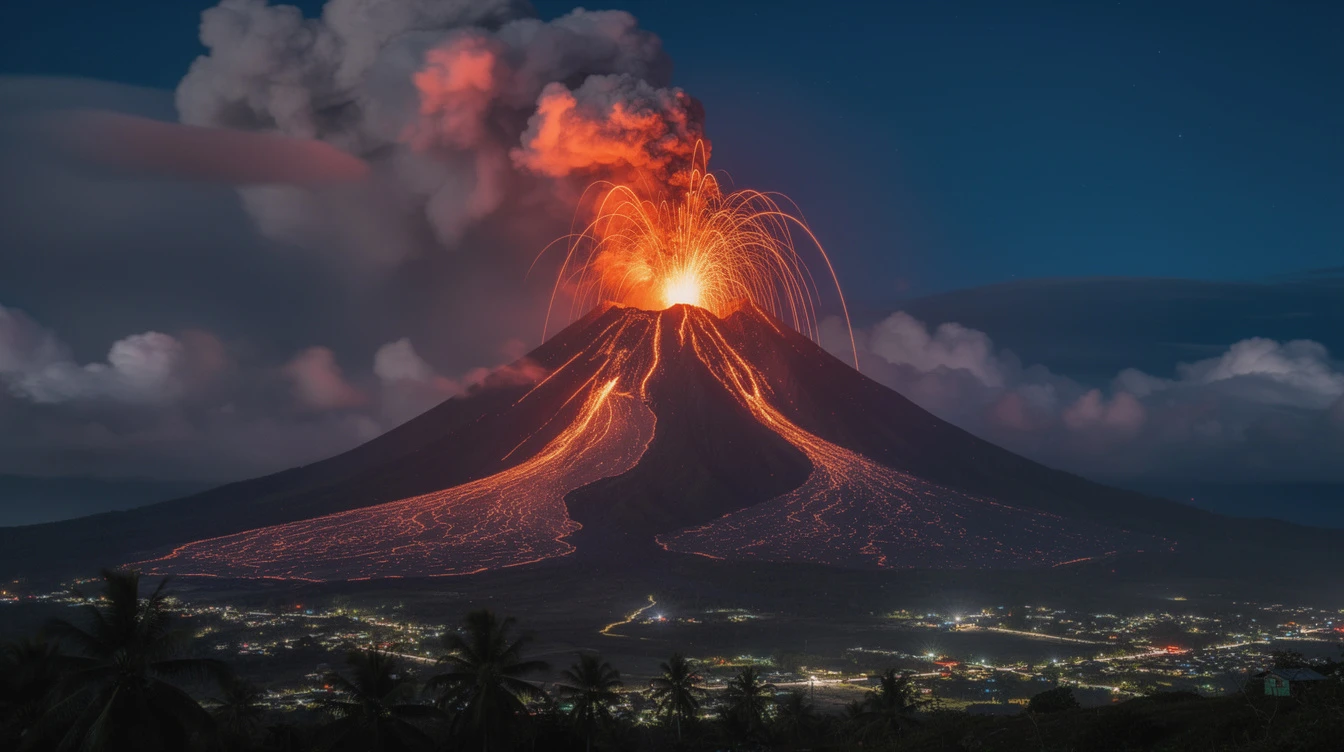 Mayon Volcano Exhibits Short-Lived Lava Fountaining on 95th Day of Eruption, PHIVOLCS Reports