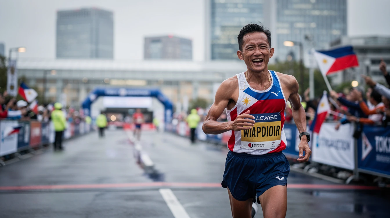 8 Sonny Wagdos breaks PH marathon record at Tokyo Marathon 2026: 'Kahit ako naiiyak n'on'