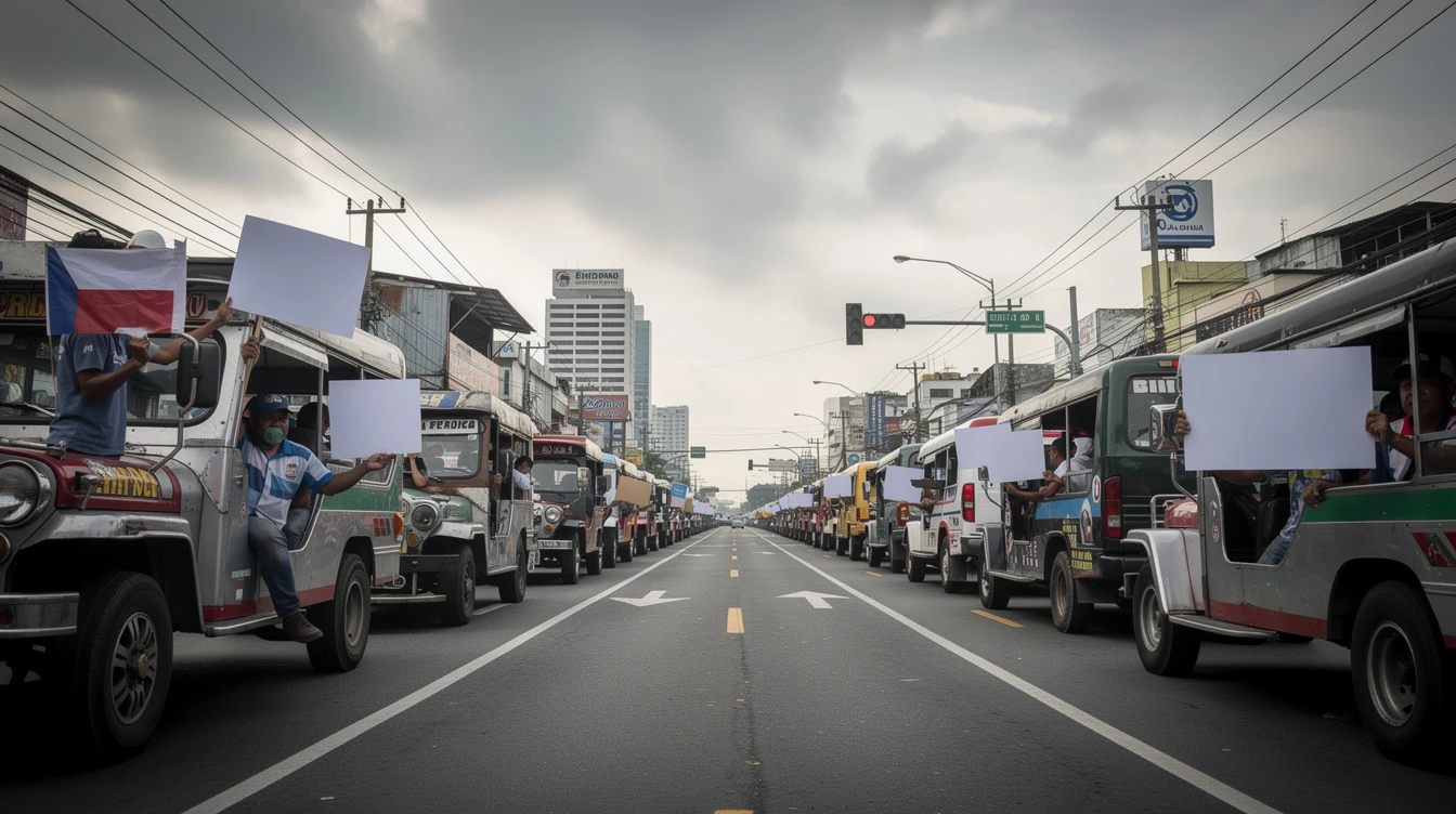 Philippine Transport Groups Demand P55 Diesel Rollback Amid Nationwide Strike