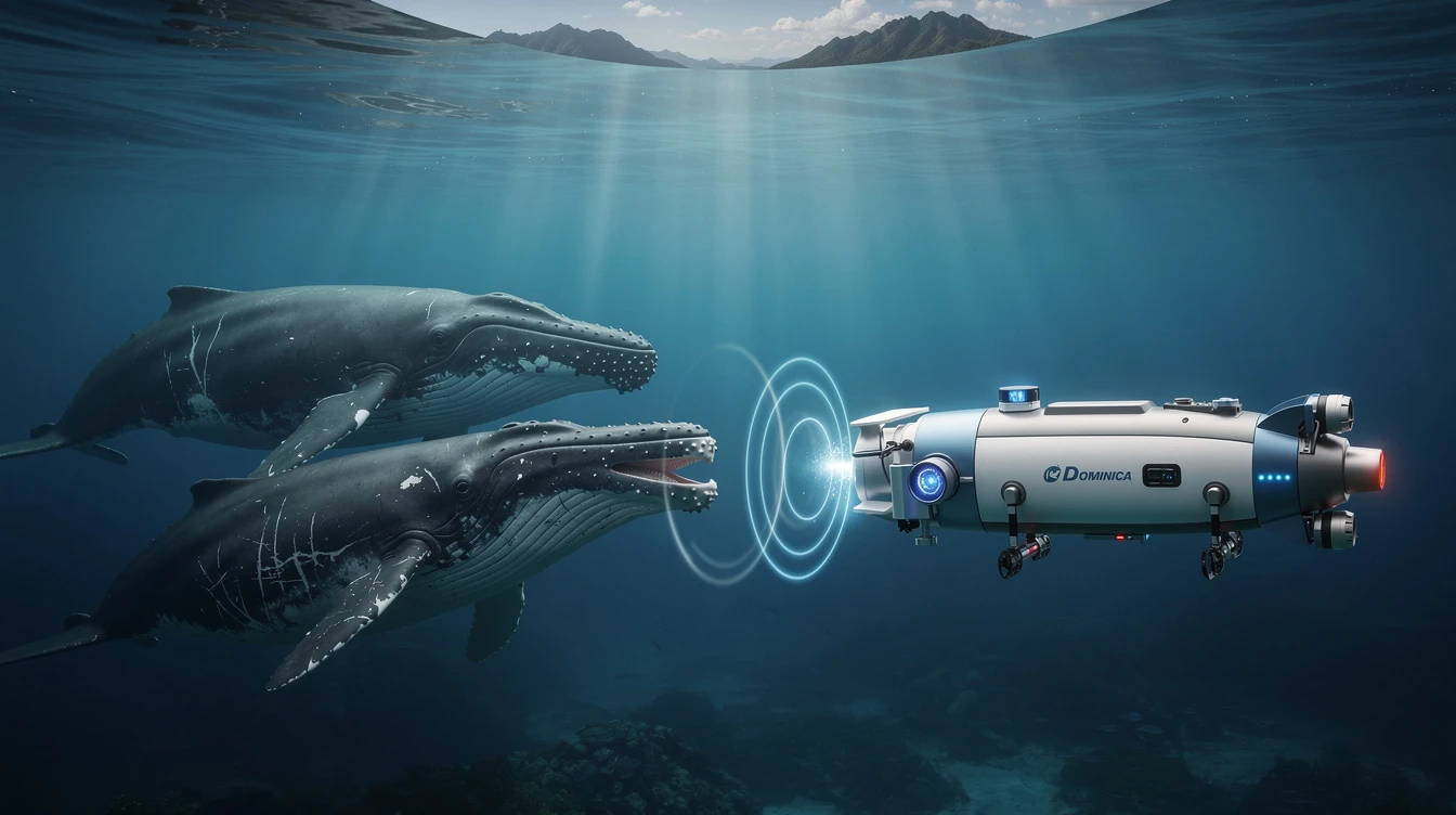 1 Underwater Robot Now Tracks Sperm Whale Conversations in Real Time Off Dominica