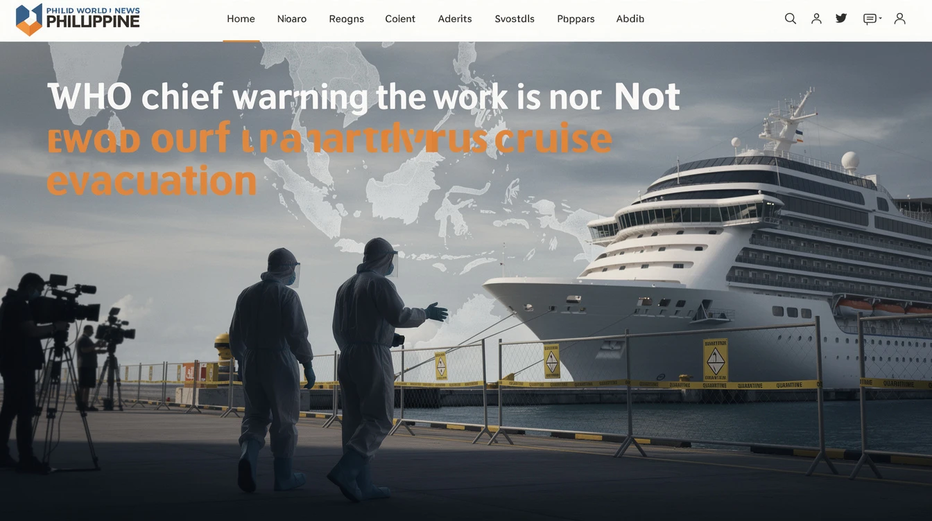 WHO Chief Says Work Not Over After Hantavirus Cruise Evacuation