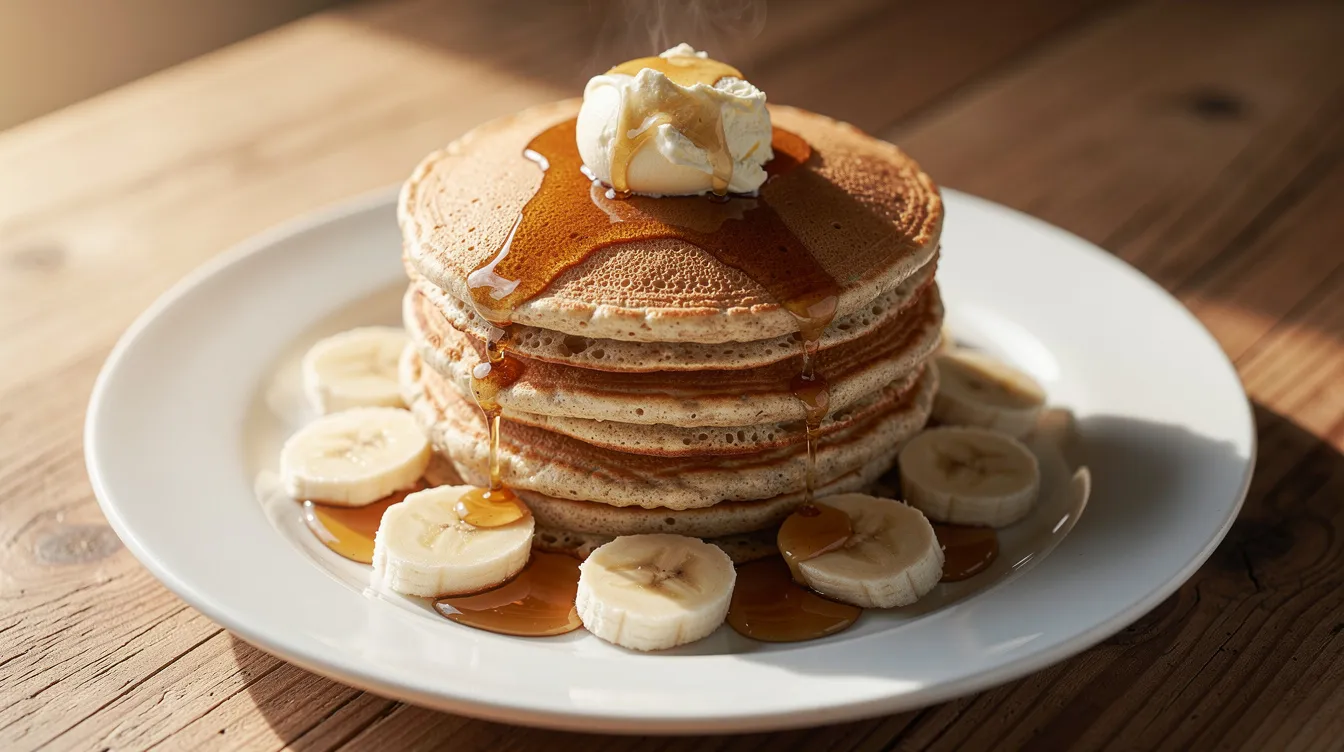 Banana Oat Pancakes - Breakfast recipe