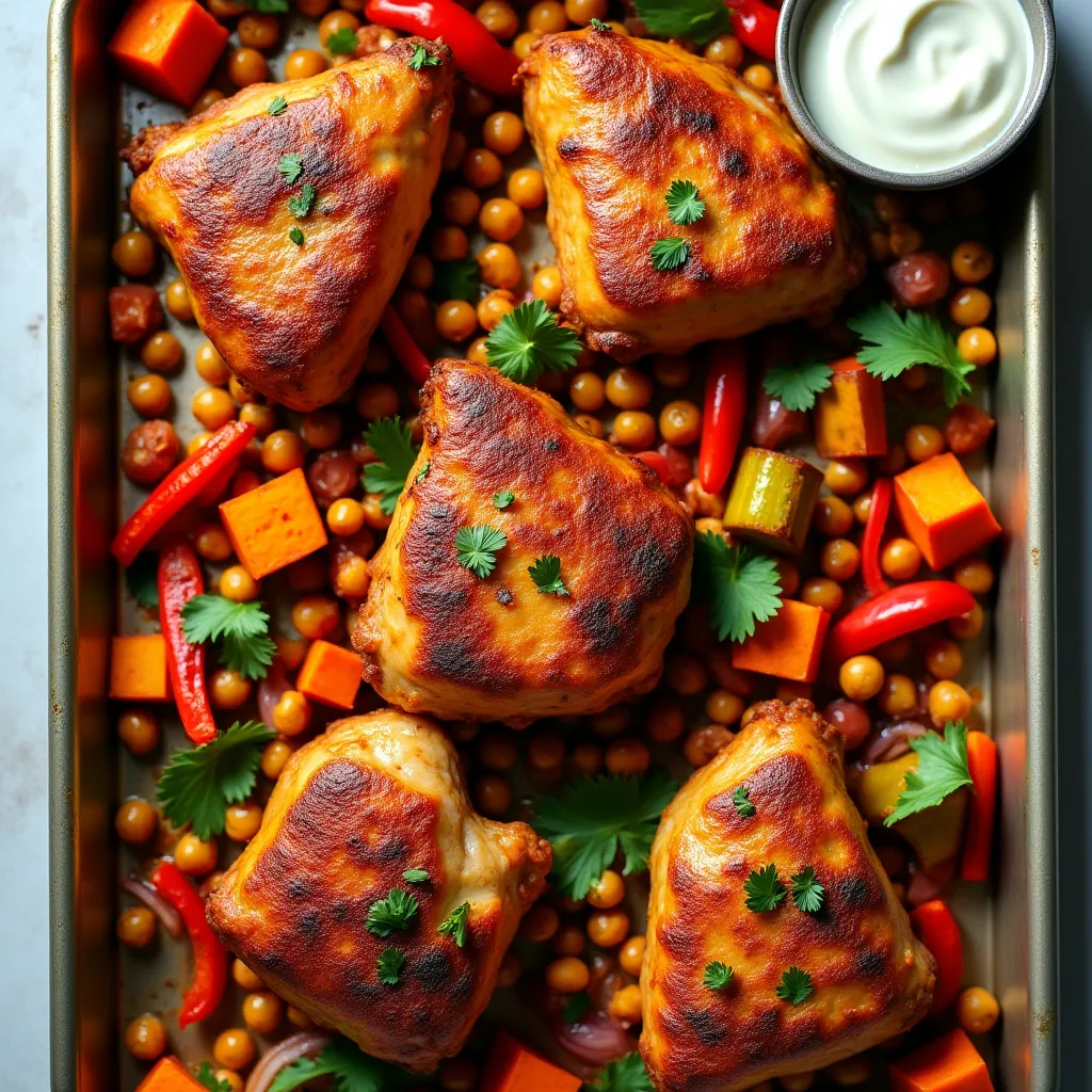 Chicken Shawarma Sheet Pan Dinner - Lunch recipe