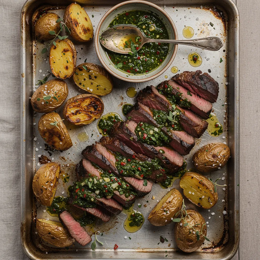 Chimichurri Steak Sheet Pan - Dinner recipe