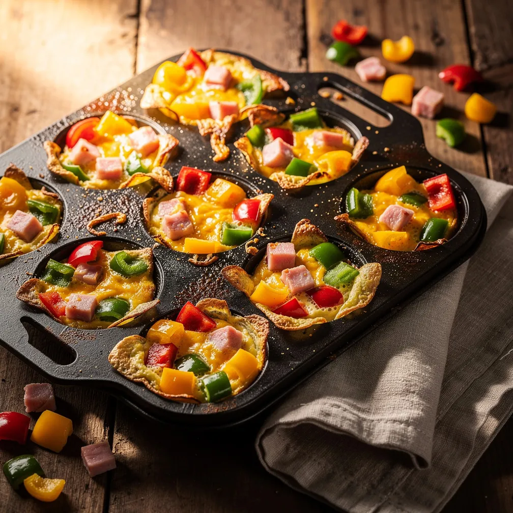 Denver Omelet Egg Muffins - Breakfast recipe