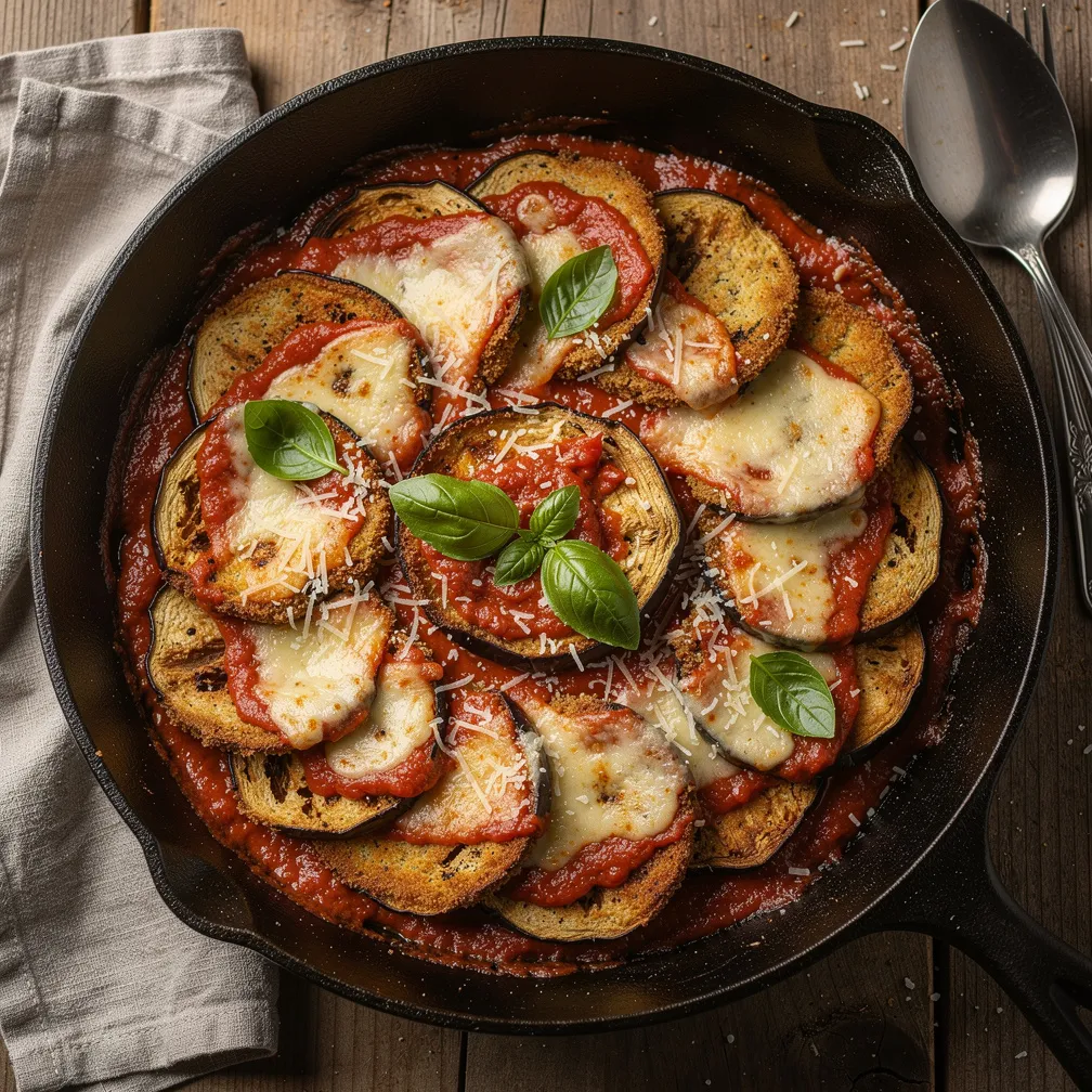 Eggplant Parmesan One Pan - Vegetarian recipe