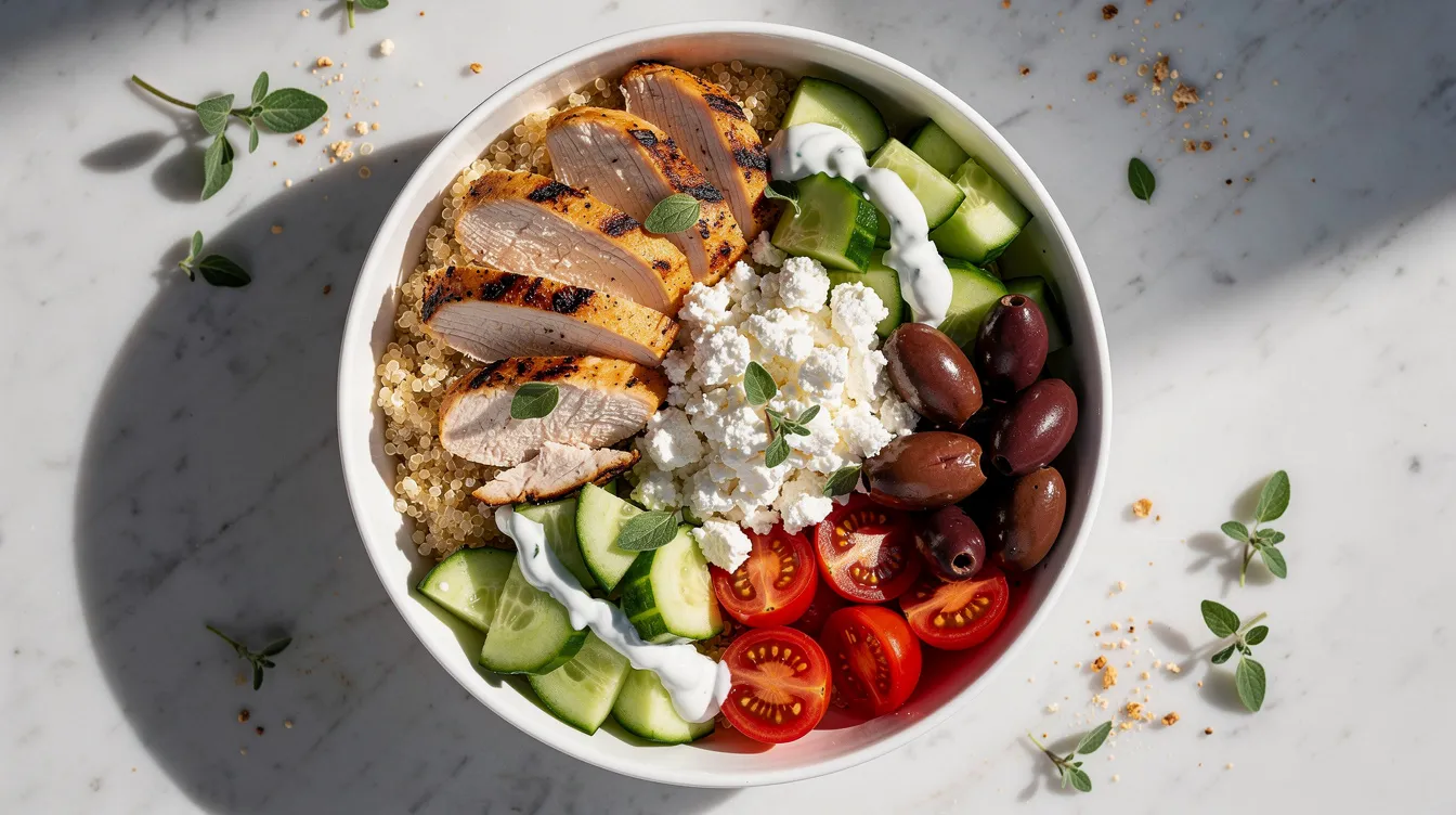 Greek Chicken Power Bowl - Lunch recipe