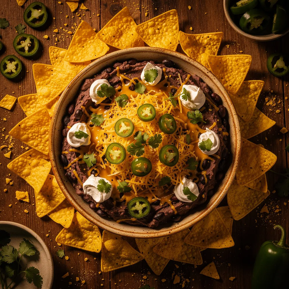 Loaded Black Bean Dip - Snacks recipe