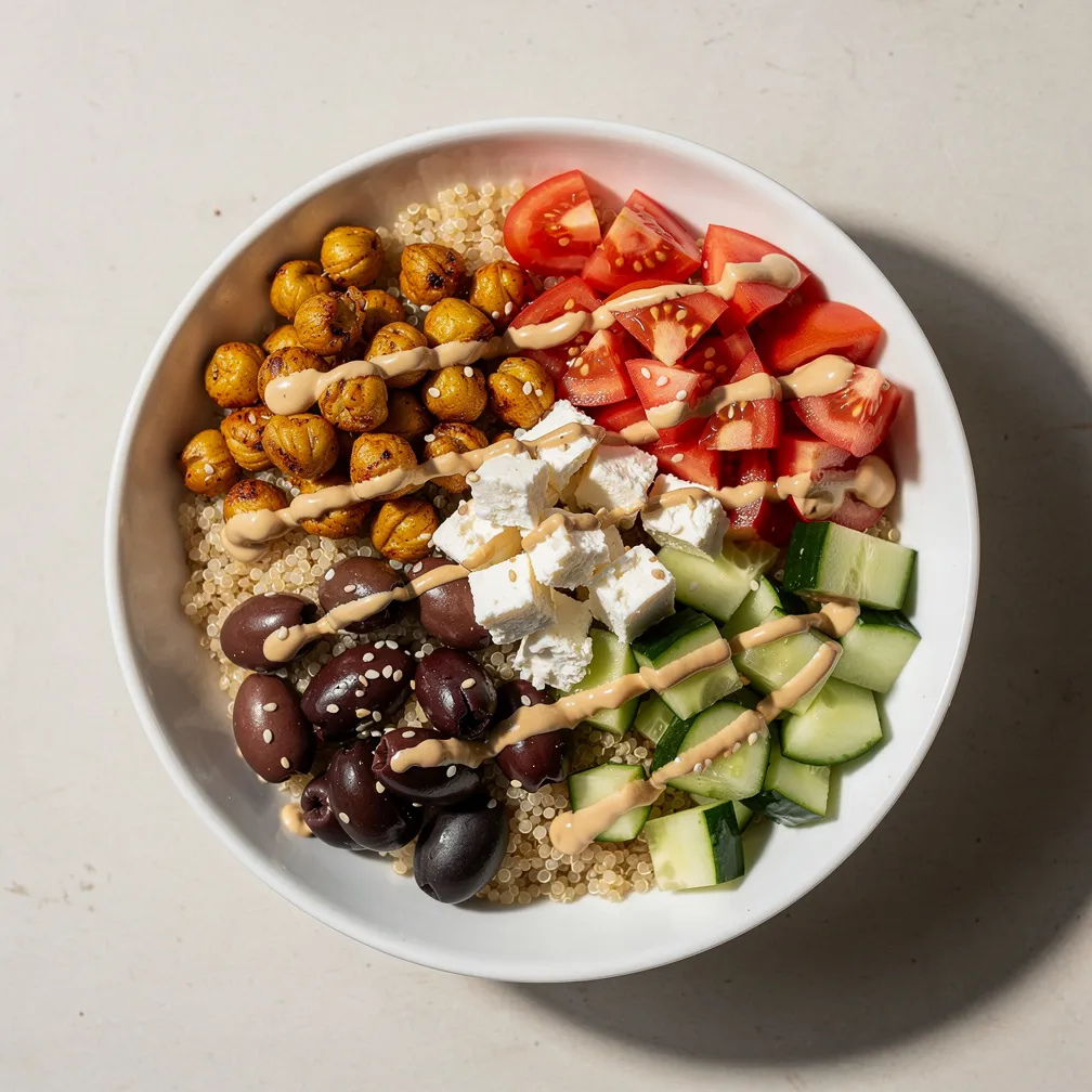Mediterranean Quinoa Grain Bowl - Lunch recipe