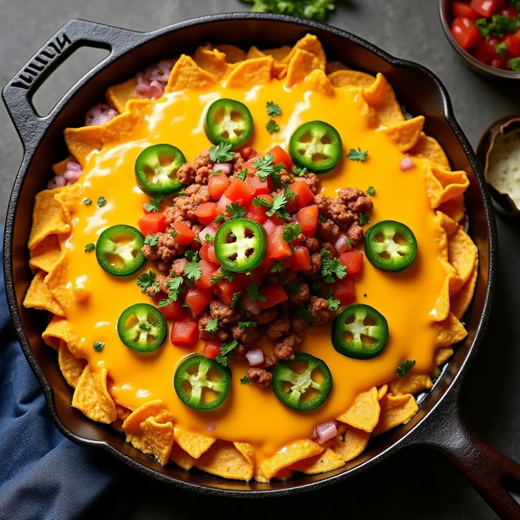 One Pan Nachos Cheese Dip - Snacks recipe