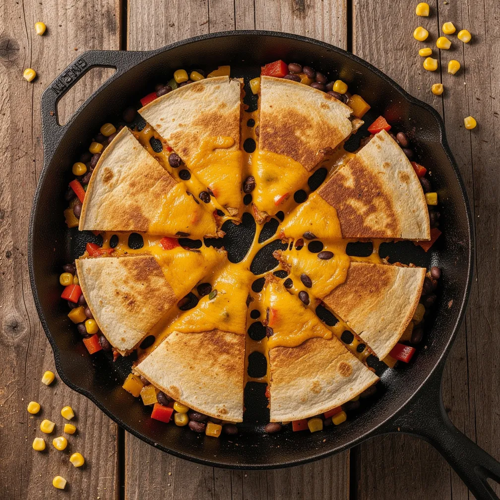 One Pan Veggie Quesadilla - Lunch recipe
