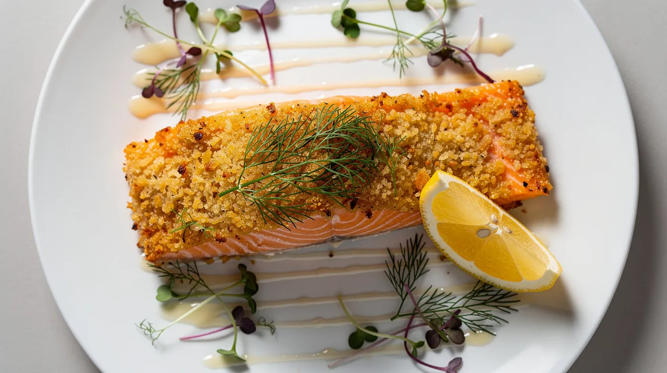 Panko Parmesan Crusted Salmon - Dinner recipe