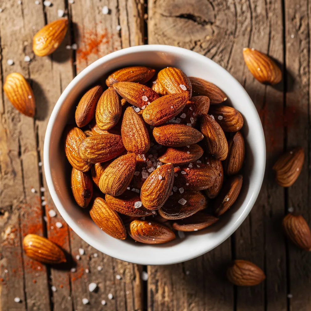 Smoky Roasted Almonds - Snacks recipe