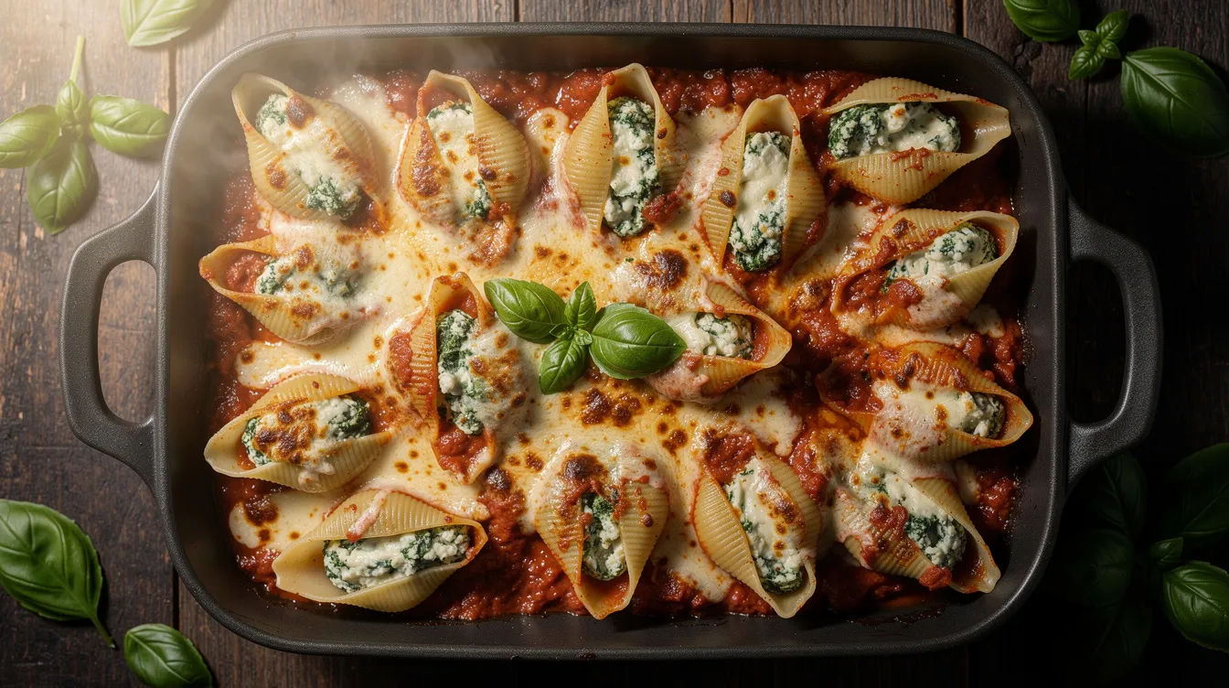 Spinach Ricotta Stuffed Shells - Dinner recipe