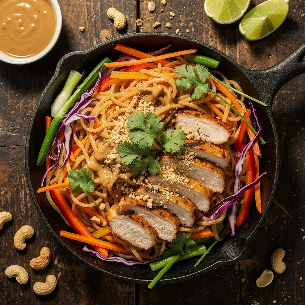 Thai Peanut Noodles Pan - Lunch recipe