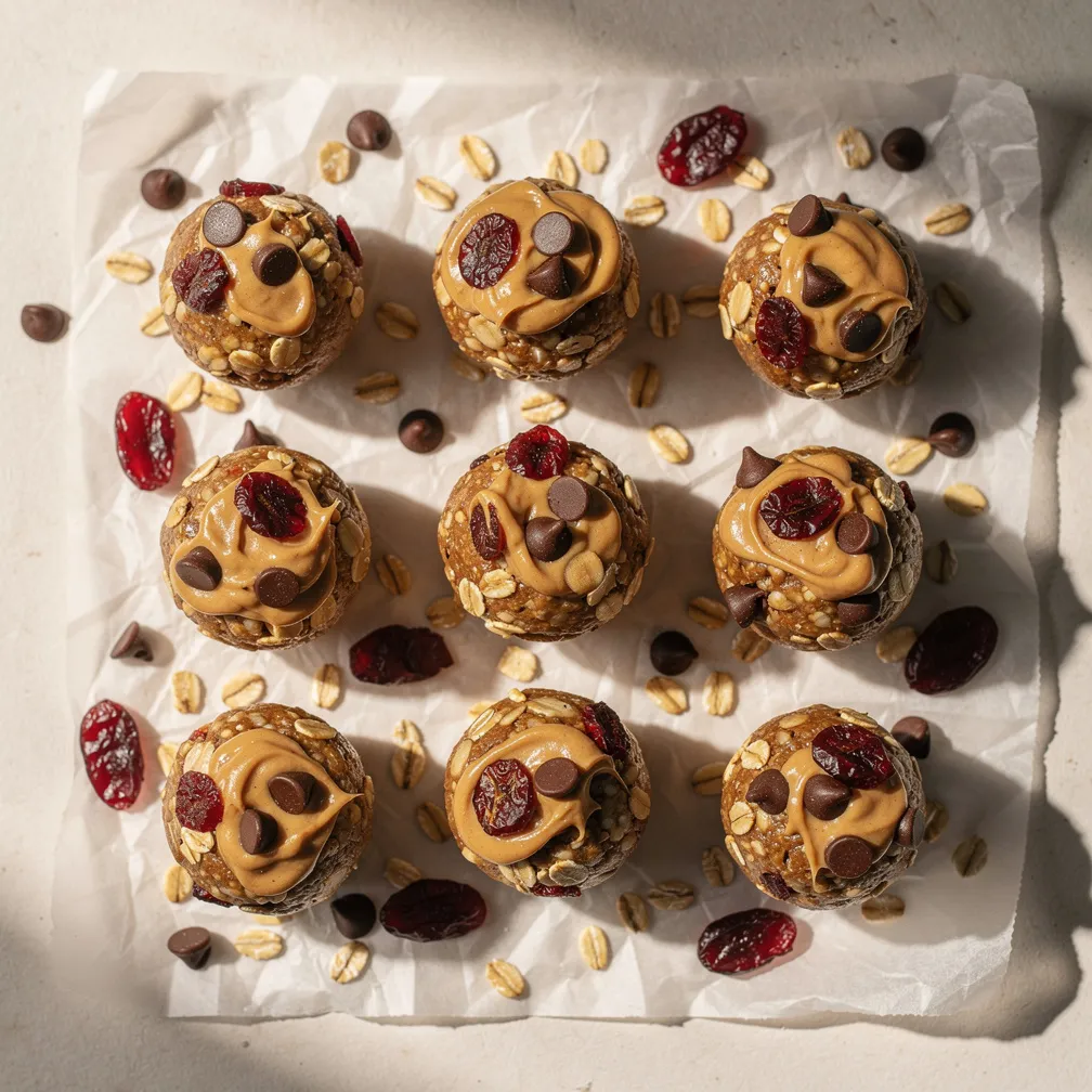 No-Bake Trail Mix Energy Bites - Snacks recipe