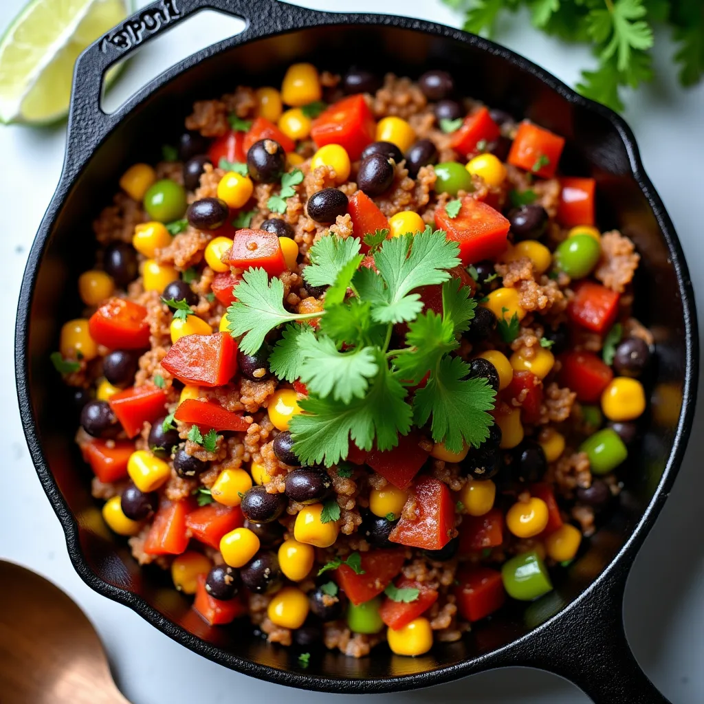 Vegetarian Taco Skillet - Vegetarian recipe