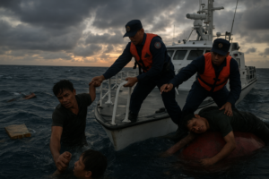 Chinese Rescue Operation Saves 17 from Capsized Vessel