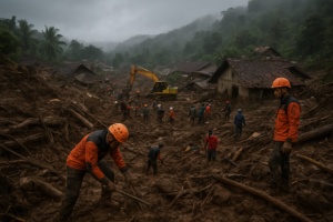 Landslide in West Java Claims 7 Lives, 82 Missing