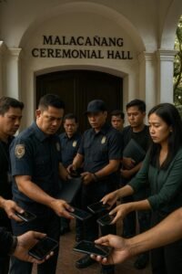 Palace Security Seizes Press Devices at Budget Signing