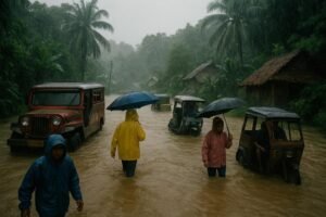 Shear Line, Amihan Trigger Floods, Class Suspensions in Visayas