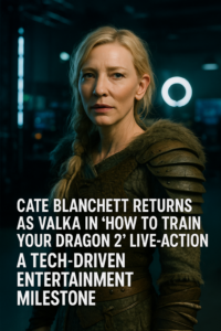 Cate Blanchett Returns as Valka in ‘How to Train Your Dragon 2’ Live-Action: A Tech-Driven Entertainment Milestone